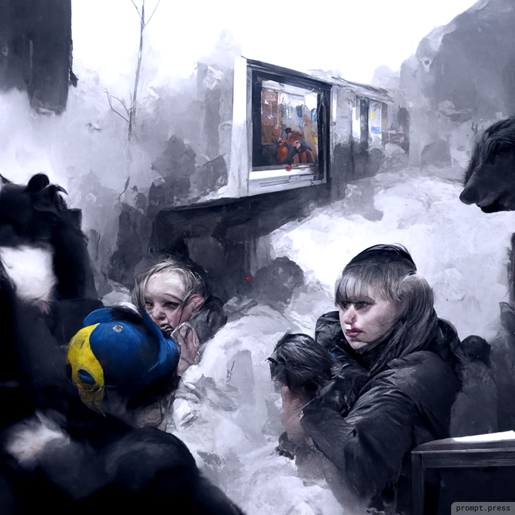 Subway stations are being used as shelters in the Ukrainian capital, Kyiv, as fighting intensifies.