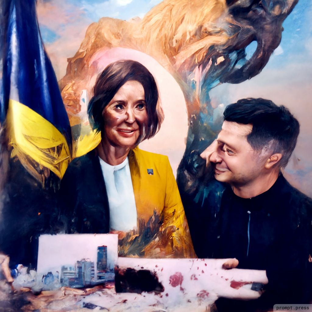 House Speaker Nancy Pelosi made an unannounced trip to Kyiv, becoming the most senior US official to meet with President Volodymyr Zelensky.